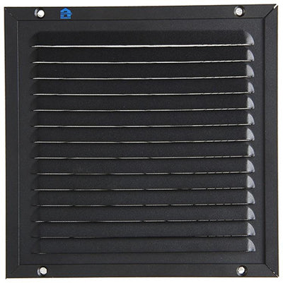 Renson 1057987 – Aufputz-Lamellenrahmen Mesh 437 (200 x 200) RAL 9005 schwarz | 2 Stk