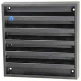 Renson 1057988 – Aufputz-Wandgitter mit Netz 431 (165 x 165) RAL 9005 schwarz | 2 Stk - afbeelding 1