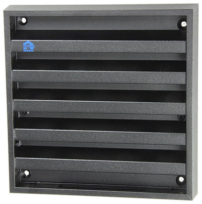 Renson 1057988 – Aufputz-Wandgitter mit Netz 431 (165 x 165) RAL 9005 schwarz | 2 Stk