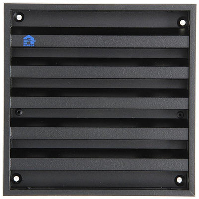 Renson 1057988 – Aufputz-Wandgitter mit Netz 431 (165 x 165) RAL 9005 schwarz | 2 Stk