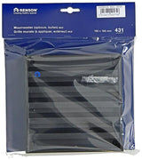 Renson 1057988 – Aufputz-Wandgitter mit Netz 431 (165 x 165) RAL 9005 schwarz | 2 Stk - afbeelding 3