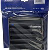 Renson 1057988 – Aufputz-Wandgitter mit Netz 431 (165 x 165) RAL 9005 schwarz | 2 Stk