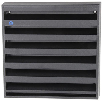 Renson 1057989 – Aufputz-Wandgitter mit Netz 431 (225 x 225), RAL 9005 schwarz | 2 Stk