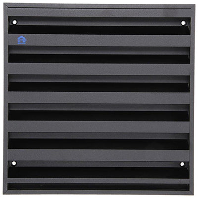 Renson 1057989 – Aufputz-Wandgitter mit Netz 431 (225 x 225), RAL 9005 schwarz | 2 Stk