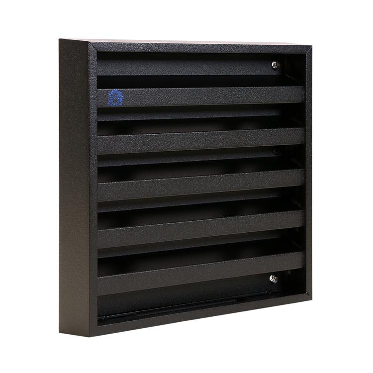 Renson 1058000 – Aufputz-Wandgitter mit Maschenweite 431 (165 x 165), RAL 9005 schwarz | 2 Stk