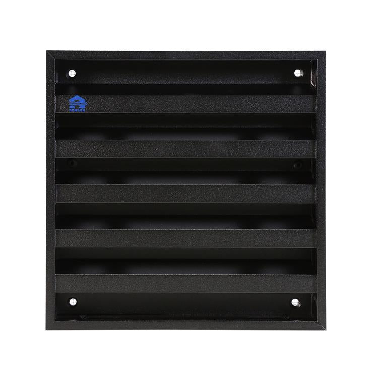 Renson 1058000 – Aufputz-Wandgitter mit Maschenweite 431 (165 x 165), RAL 9005 schwarz | 2 Stk