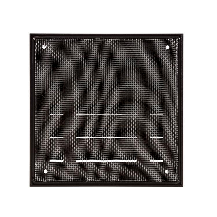 Renson 1058000 – Aufputz-Wandgitter mit Maschenweite 431 (165 x 165), RAL 9005 schwarz | 2 Stk