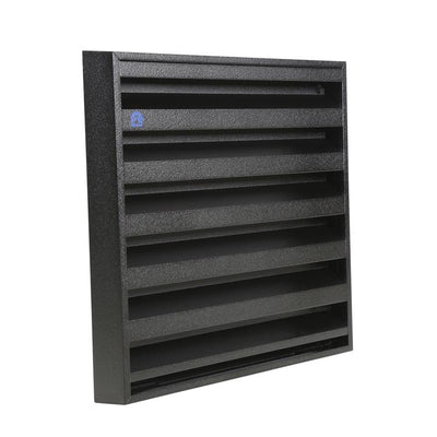 Renson 1058001 – Aufputz-Wandgitter mit Netz 431 (225 x 225) str 9005 schwarz | 2 Stk