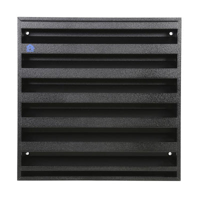 Renson 1058001 – Aufputz-Wandgitter mit Netz 431 (225 x 225) str 9005 schwarz | 2 Stk