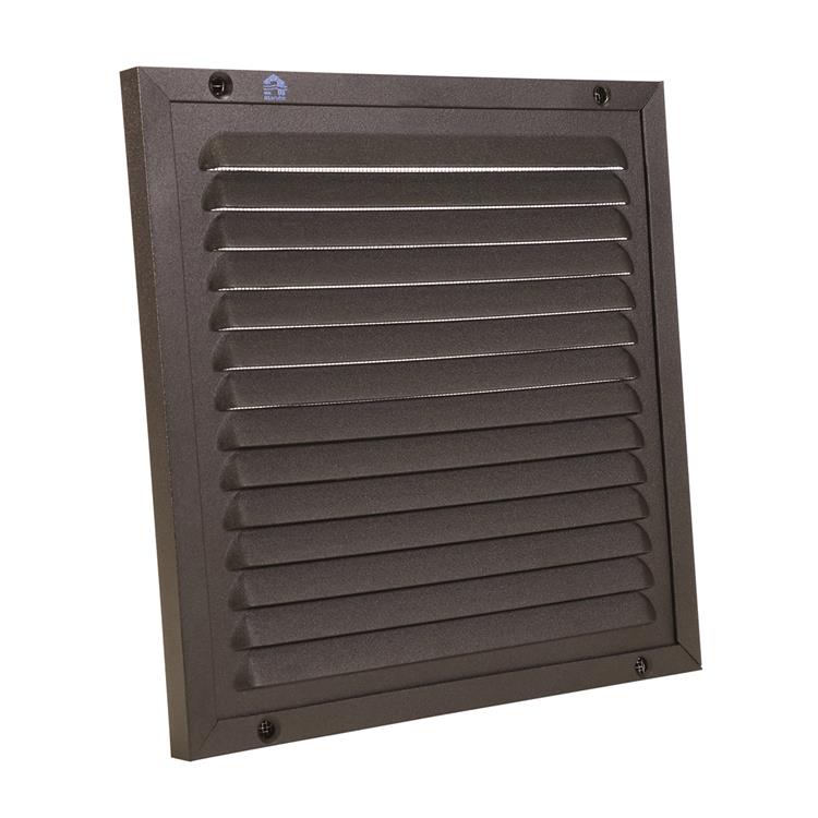 Renson 1058003 – Aufputz-Flügel-Nummernrahmengewebe 437 (200 x 200) RAL 9005 schwarz | 2 Stk