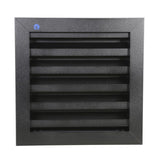 Renson 1058004 – Einbaugitter mit Flansch 411 (200 x 200) RAL 9005 schwarz | 2 Stk - afbeelding 2