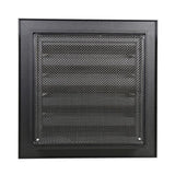 Renson 1058004 – Einbaugitter mit Flansch 411 (200 x 200) RAL 9005 schwarz | 2 Stk - afbeelding 3