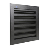 Renson 1057992 – Einbaugitter mit Flansch 411 (200 x 200) RAL 9005 schwarz | 1 Stk - afbeelding 1