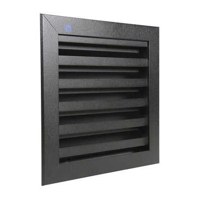 Renson 1057992 – Einbaugitter mit Flansch 411 (200 x 200) RAL 9005 schwarz | 1 Stk