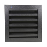 Renson 1057992 – Einbaugitter mit Flansch 411 (200 x 200) RAL 9005 schwarz | 1 Stk - afbeelding 2