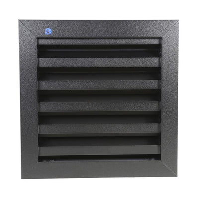 Renson 1057992 – Einbaugitter mit Flansch 411 (200 x 200) RAL 9005 schwarz | 1 Stk