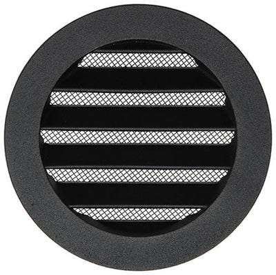 Renson 1057993 – integrierte Rundklinge Nr. mit Mesh 434r Dia 100 RAL 9005 schwarz | 10 Stück