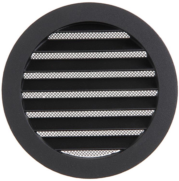 Renson 1057994 – integrierte Rundklinge Nr. mit Mesh 434r Dia 125 RAL 9005 schwarz | 10 Stück