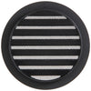 Renson 1057994 – integrierte Rundklinge Nr. mit Mesh 434r Dia 125 RAL 9005 schwarz | 10 Stück