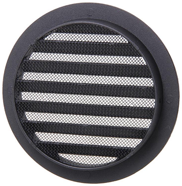 Renson 1057994 – integrierte Rundklinge Nr. mit Mesh 434r Dia 125 RAL 9005 schwarz | 10 Stück
