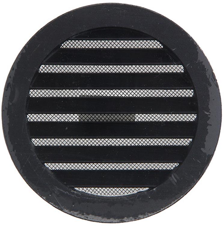 Renson 1057994 – integrierte Rundklinge Nr. mit Mesh 434r Dia 125 RAL 9005 schwarz | 10 Stück