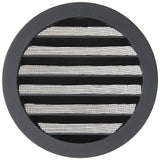 Renson 1057995 – integrierte Rundklinge Nr. mit Mesh 434r Dia 150 RAL 9005 schwarz | 10 Stück - afbeelding 2