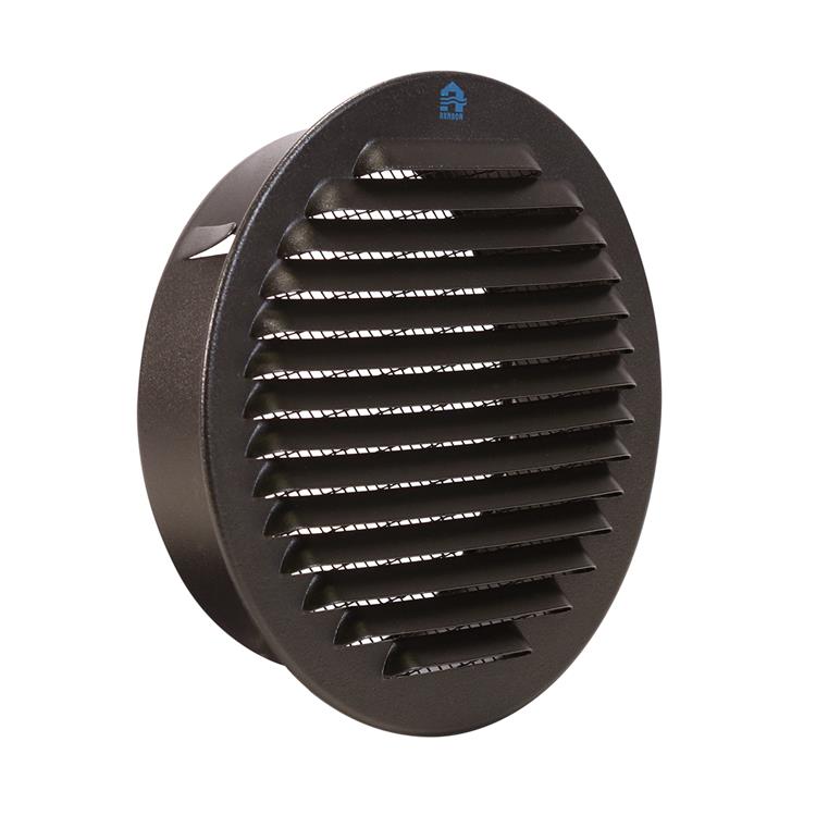 Renson 1057997 – integrierte Rundklinge Nr. mit Mesh 435r Dia 150 RAL 9005 schwarz | 5 Stück