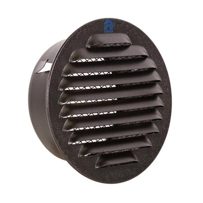 Renson 1059761 – integrierte Rundklinge Nr. mit Mesh 435r Dia 100 RAL 9005 schwarz | 8 Stück