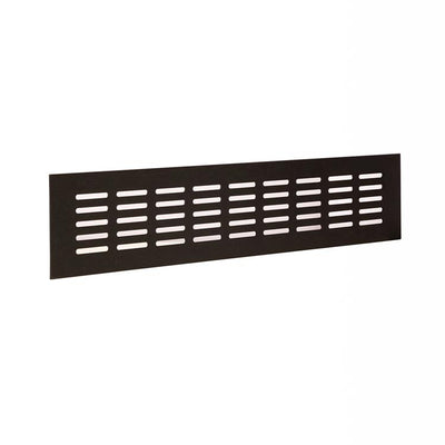 Renson 1059704 – Lüftungsstreifen 381 80 (400 mm) RAL 9005 Struktur schwarz | 4 Stück