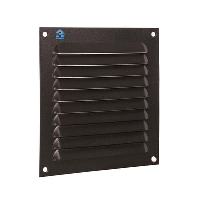 Renson 1061637 - Aufputz-Lamellengitter 436 150x150 RAL 9005 schwarz | 10 Stück