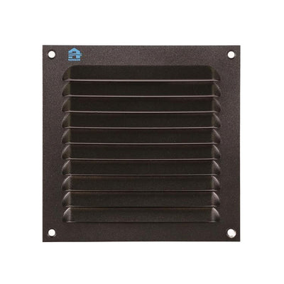 Renson 1061637 - Aufputz-Lamellengitter 436 150x150 RAL 9005 schwarz | 10 Stück