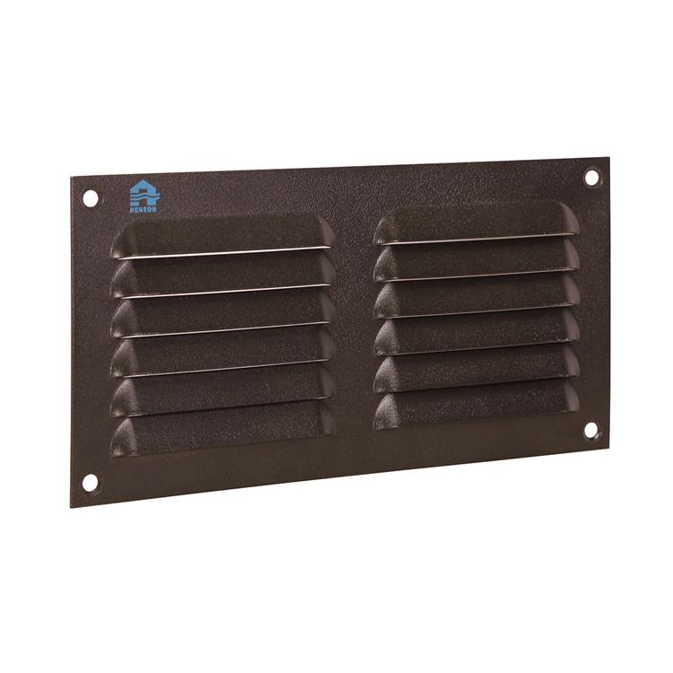 Renson 1061638 - Aufputz-Lamellengitter 436 200x100 RAL 9005 schwarz | 10 Stück