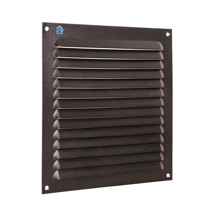 Renson 1061639 - Aufputz-Lamellengitter 436 200x200 RAL 9005 schwarz | 10 Stück