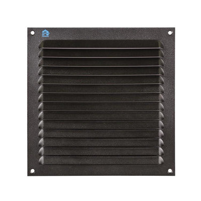 Renson 1061639 - Aufputz-Lamellengitter 436 200x200 RAL 9005 schwarz | 10 Stück