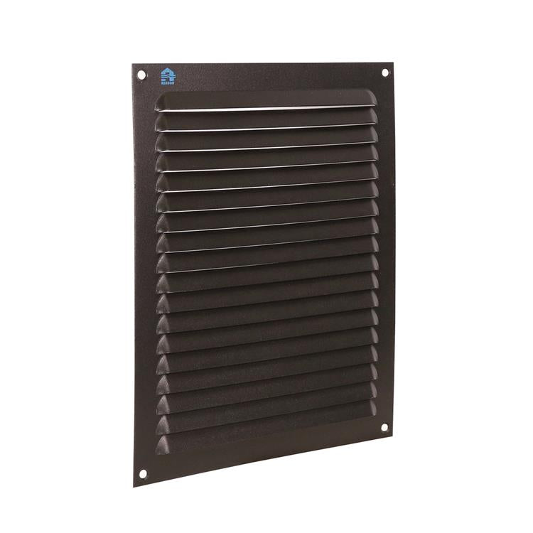 Renson 1061640 - Aufputz-Lamellengitter 436 200x250 RAL 9005 schwarz | 10 Stück