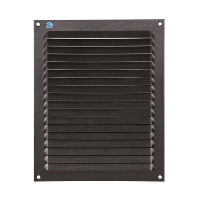 Renson 1061640 - Aufputz-Lamellengitter 436 200x250 RAL 9005 schwarz | 10 Stück