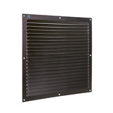 Renson 1061641 - Aufputz-Lamellengitter 436 300x300 RAL 9005 schwarz | 10 Stück - afbeelding 1