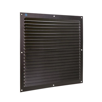 Renson 1061641 - Aufputz-Lamellengitter 436 300x300 RAL 9005 schwarz | 10 Stück