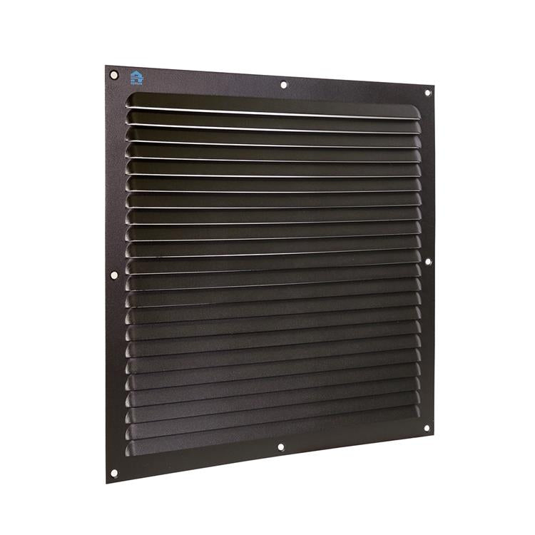 Renson 1061641 - Aufputz-Lamellengitter 436 300x300 RAL 9005 schwarz | 10 Stück