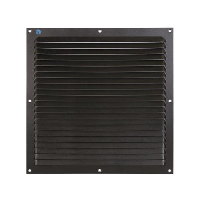 Renson 1061641 - Aufputz-Lamellengitter 436 300x300 RAL 9005 schwarz | 10 Stück