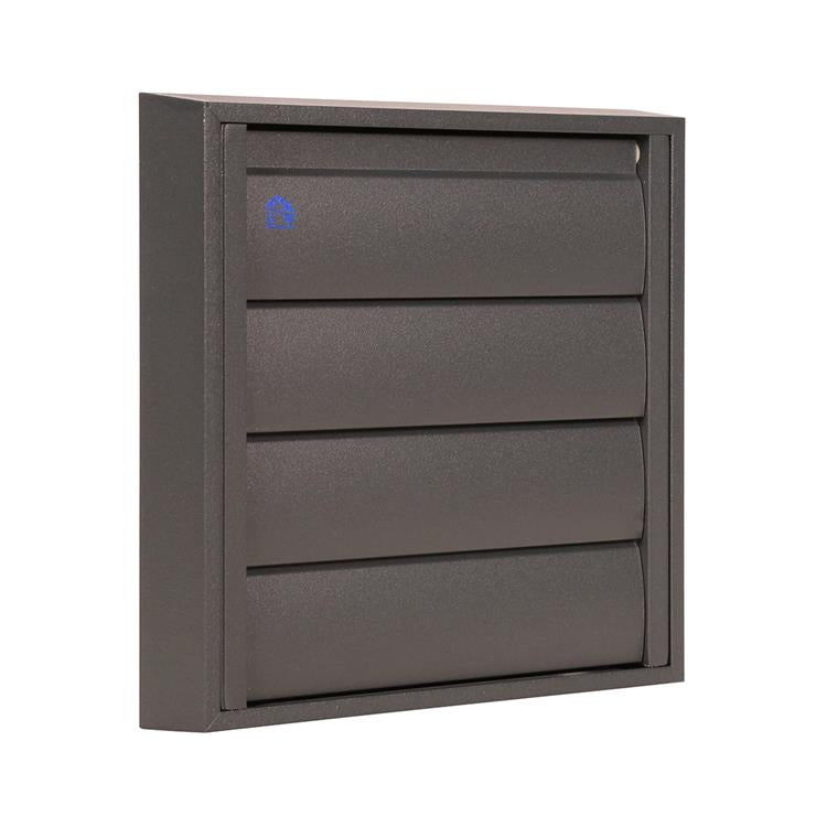 Renson 1062417 – VRAC Aufputz-Dunstabzugshaubengitter Alu433 (173 x 173) Struktur 7016 | 2 Stk