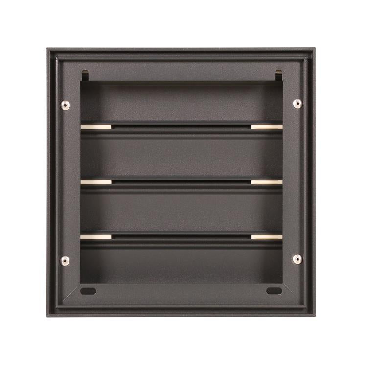 Renson 1062417 – VRAC Aufputz-Dunstabzugshaubengitter Alu433 (173 x 173) Struktur 7016 | 2 Stk