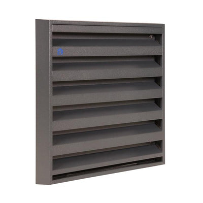 Renson 1062414 - VRAC Aufputz-Wandgitter Alu 431 (225x225) Struktur 7016 | 2 Stk