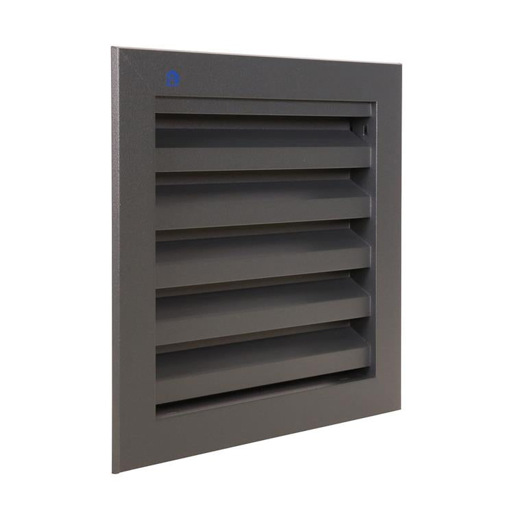 Renson 1062410 – VRAC-Einbau-Wandgitter Alu 411 (200 x 200) Struktur 7016 | 2 Stk