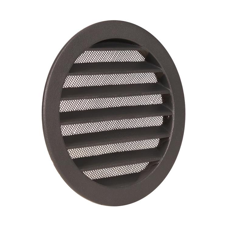 Renson 1062421 – Einbau-Rundgitter Alu 434r (Durchmesser 150), Struktur 7016 | 10 Stück