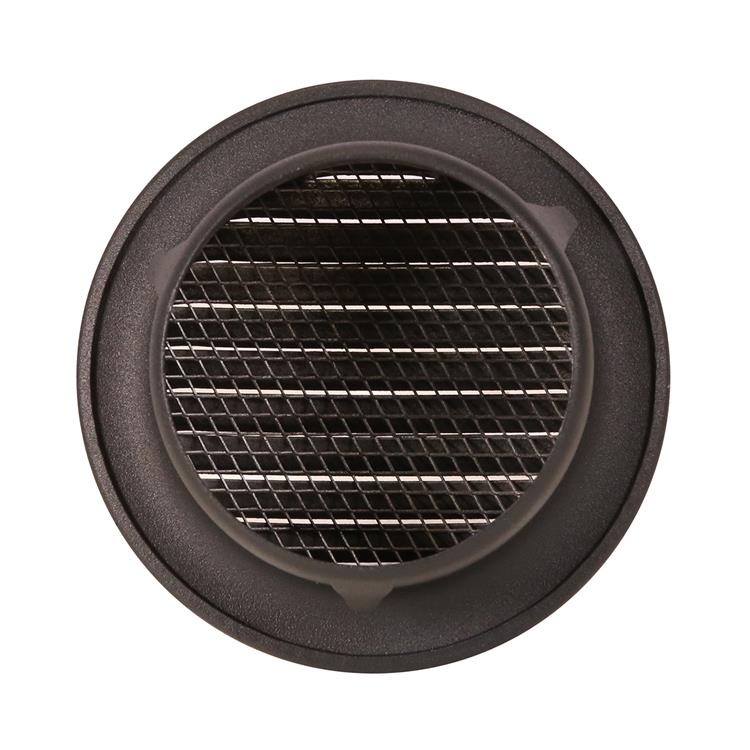 Renson 1062422 - inkl. Lamellengitter rund Alu 435r (Durchmesser 80) Struktur 7016 | 12 Stück