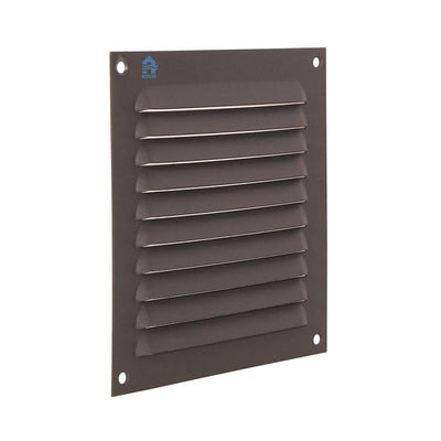 Renson 1062426 – Aufputz-Lamellengitter flach Aluminium 436 (150x150) Struktur 7016 | 10 Stück
