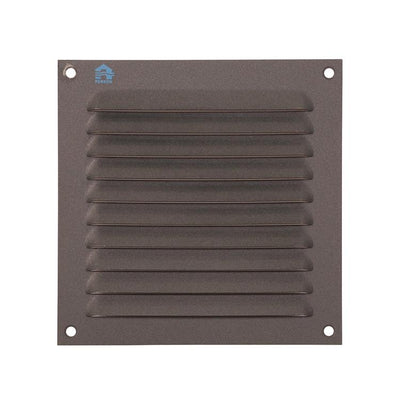 Renson 1062426 – Aufputz-Lamellengitter flach Aluminium 436 (150x150) Struktur 7016 | 10 Stück