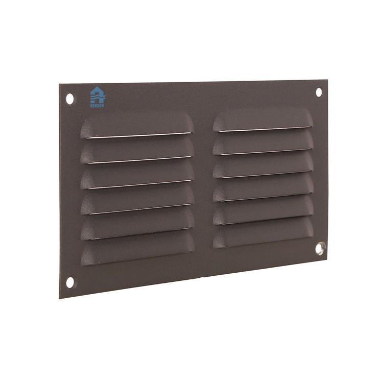 Renson 1062427 – Aufputz-Lamellengitter flach Aluminium 436 (200x100) Struktur 7016 | 10 Stück