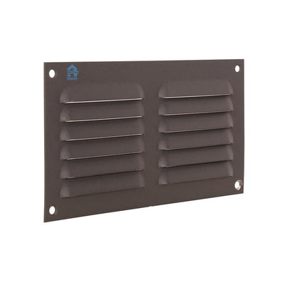 Renson 1062427 – Aufputz-Lamellengitter flach Aluminium 436 (200x100) Struktur 7016 | 10 Stück